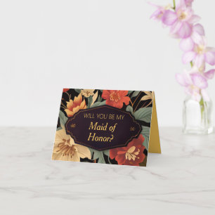 maid of honor proposal card
