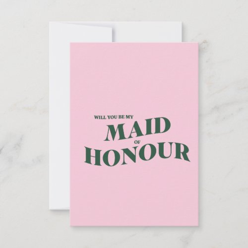 Maid of Honor Proposal Cards