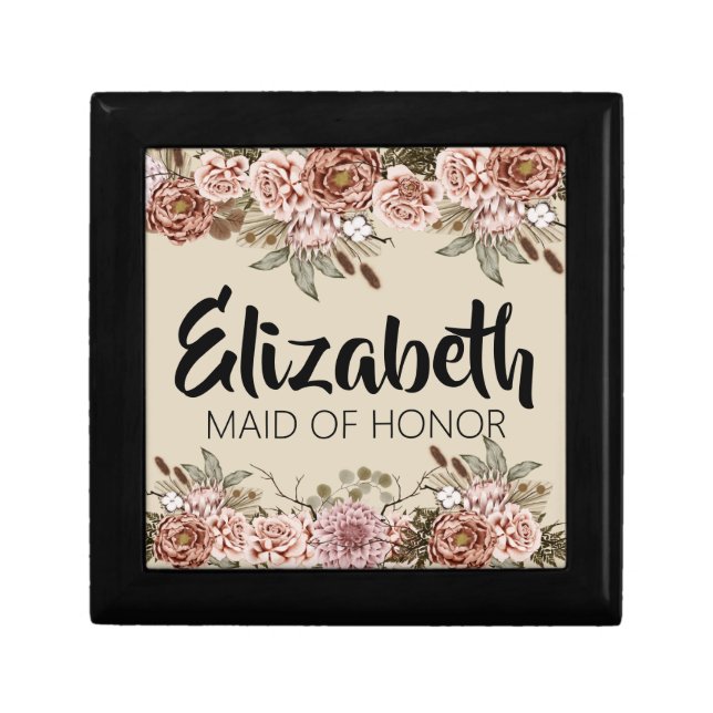 Maid of Honor Proposal Gift Custom Bridal Shower G Box (Front)