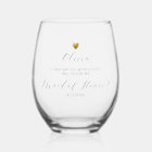 Maid of Honor Proposal, Gold Heart, Personalized