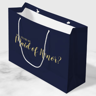 Maid of Honor Proposal Modern Proposal Large Gift Bag