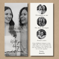 Maid of Honor Proposal Photo Memory Collage