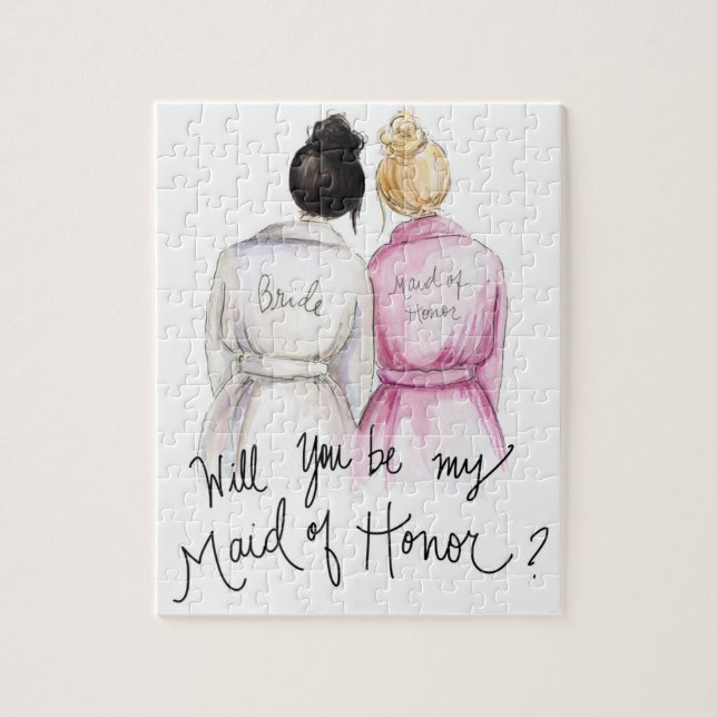 Maid of Honor? Puzzle Bk Bun Bride Bl Bun Maid (Vertical)