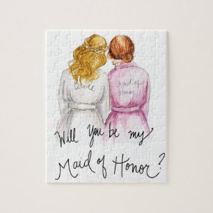 Maid of Honor? Puzzle Bl Crown Bride R L Bun Maid