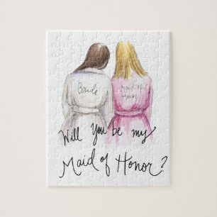 Maid of Honor? Puzzle Br Long Bride Bl Long Maid