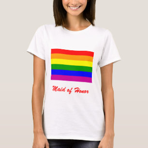 Maid of Honor/Rainbow Pride Wedding T-Shirt