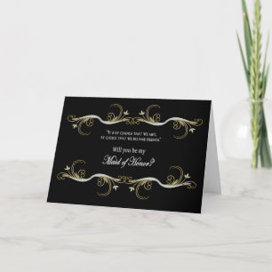 Maid of Honor Request - Best Friend Invitation