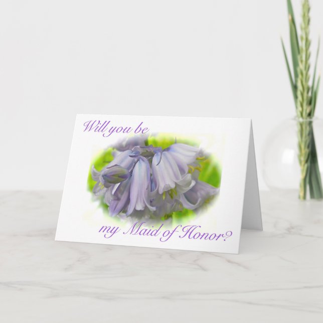 Maid of Honor Request Invitation (Front)