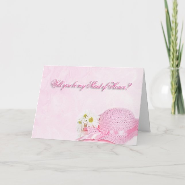 Maid Of Honor Request Invitation (Front)