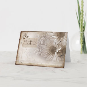 Maid Of Honor Request Invitation
