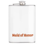 Maid Of Honor Retro Flask at Zazzle