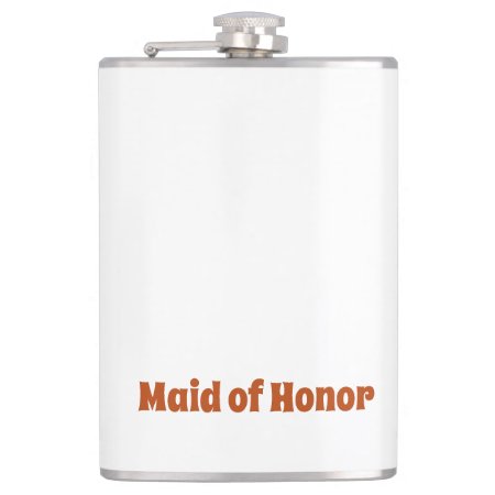 Maid Of Honor Retro Flask
