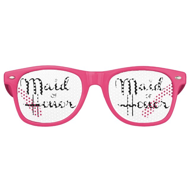 Maid of Honor Retro Script Sunglasses (Front)