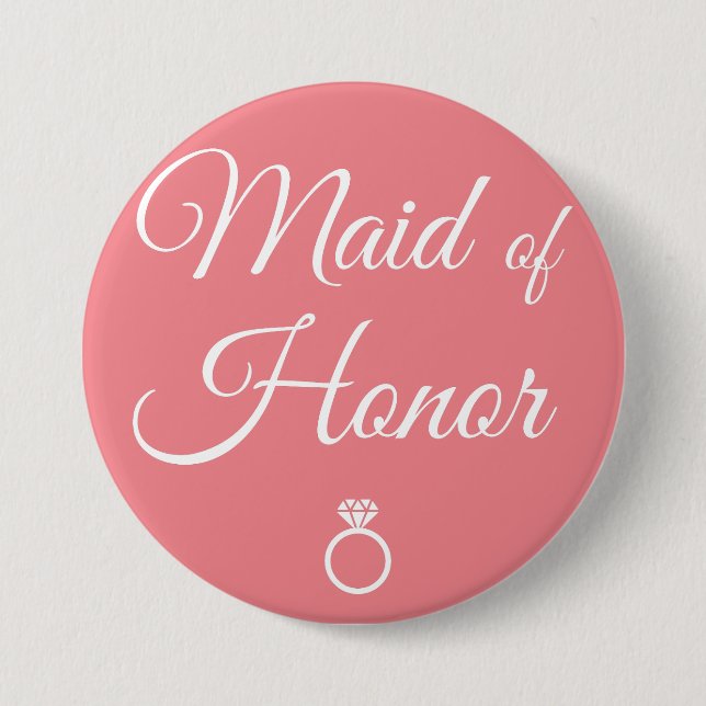 Maid of honor ring button (Front)