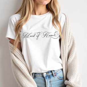 Maid of Honor Shirt – Elegant Bridal Party Tee