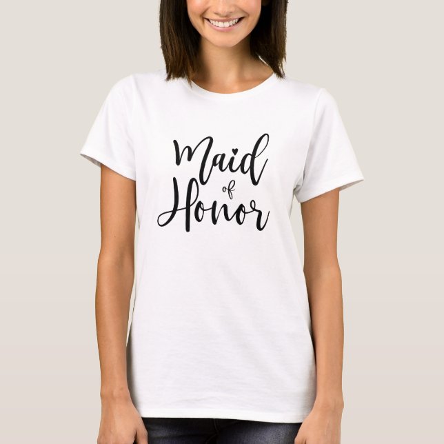 Maid of Honor Shirt for Bridal Batchelorette Party (Front)