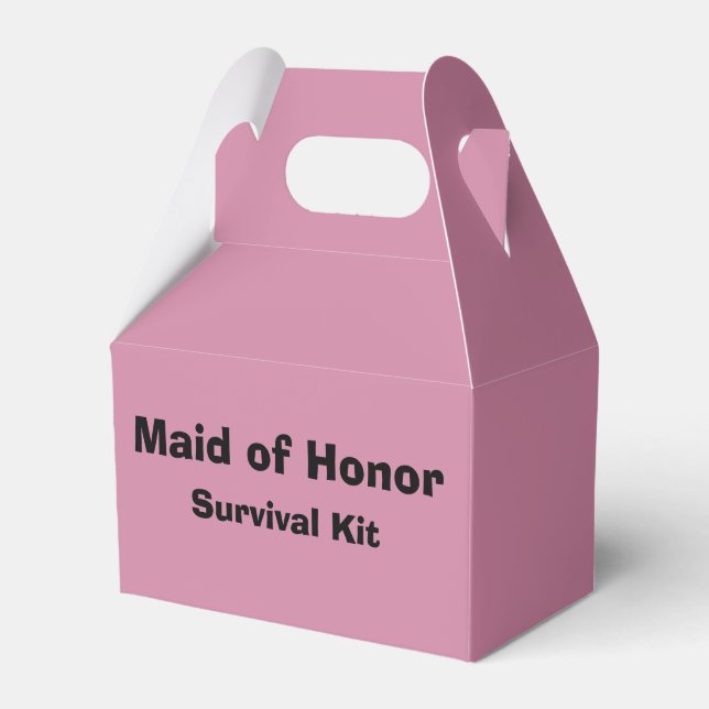 "Maid of Honor" Survival Kit Box (Front Side)