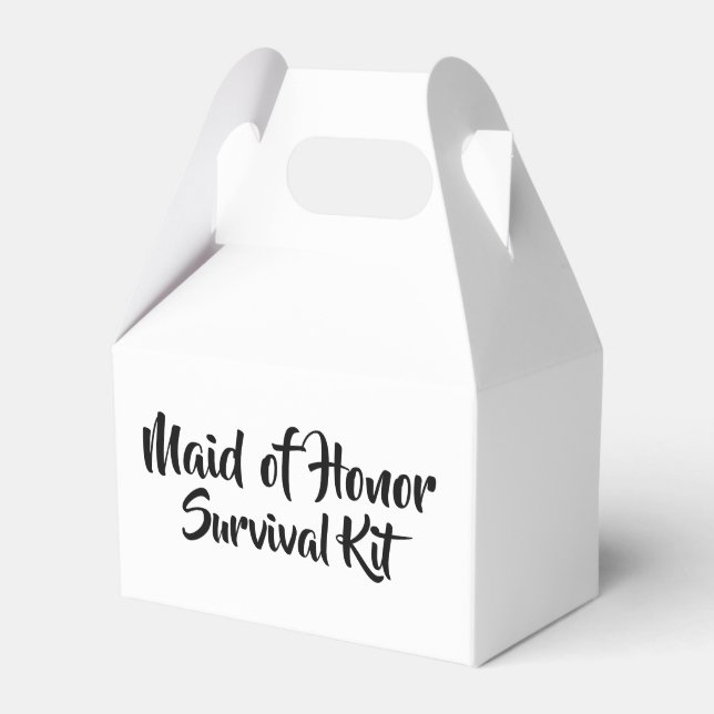 "Maid of Honor" Survival Kit Box (Front Side)