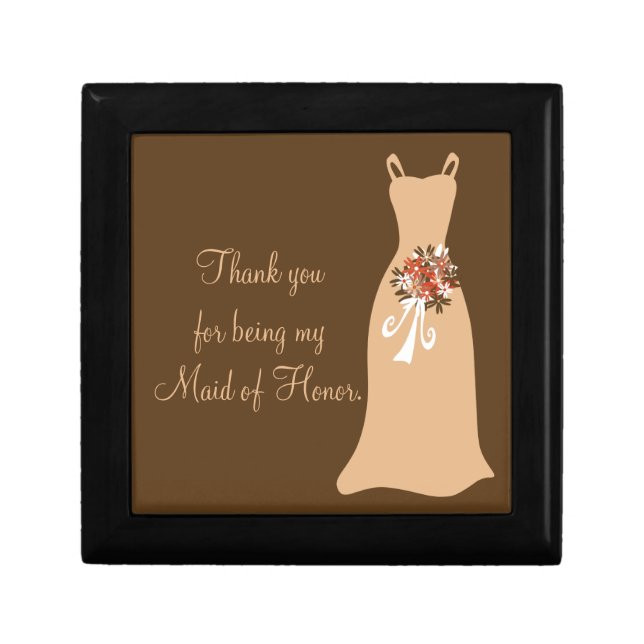 Maid of Honor Thank you Box (Front)