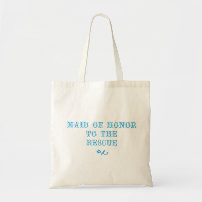 Maid of Honor Tote Blue Bag (Front)