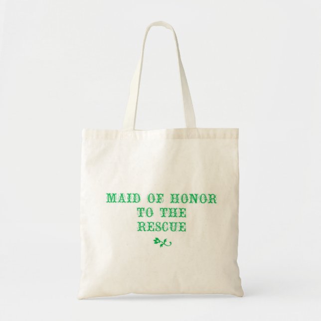 Maid of Honor Tote Kelly Green Bag (Front)