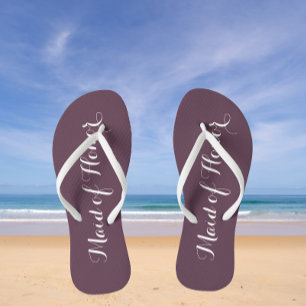 Matron of honor flip flops shop