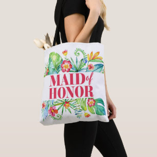 Maid of Honor Tropical Beach Destination Wedding Tote Bag