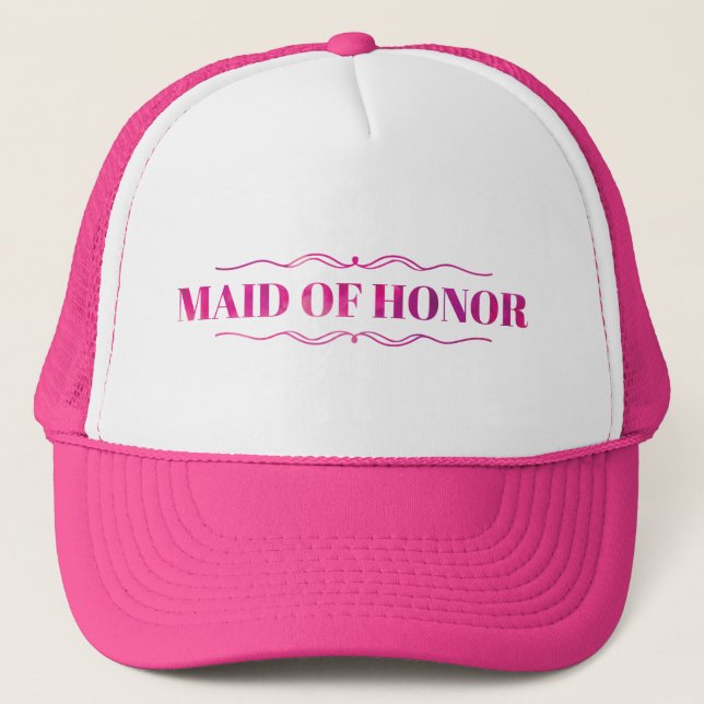 Maid of Honor Trucker Hat (Front)