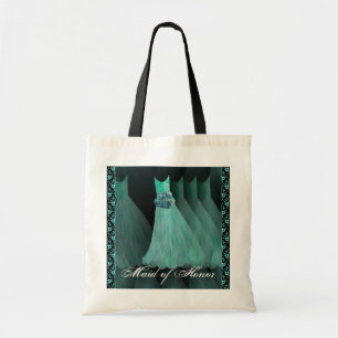 Maid of Honor - TURQUOISE Dresses Cotton Tote Bag