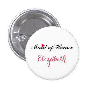 Maid of Honor Wedding Bachelorette Party Button