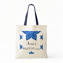 Maid Of Honor Wedding Blue Flower