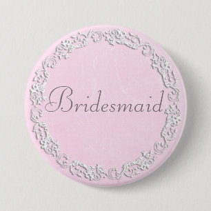 Maid of Honor Wedding Bridal Shower Party Button