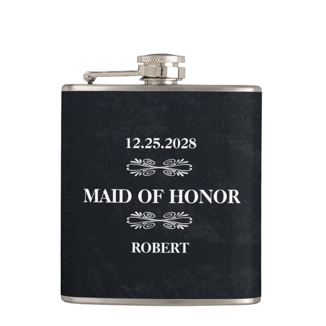 Maid of Honor Wedding Flask (Front)