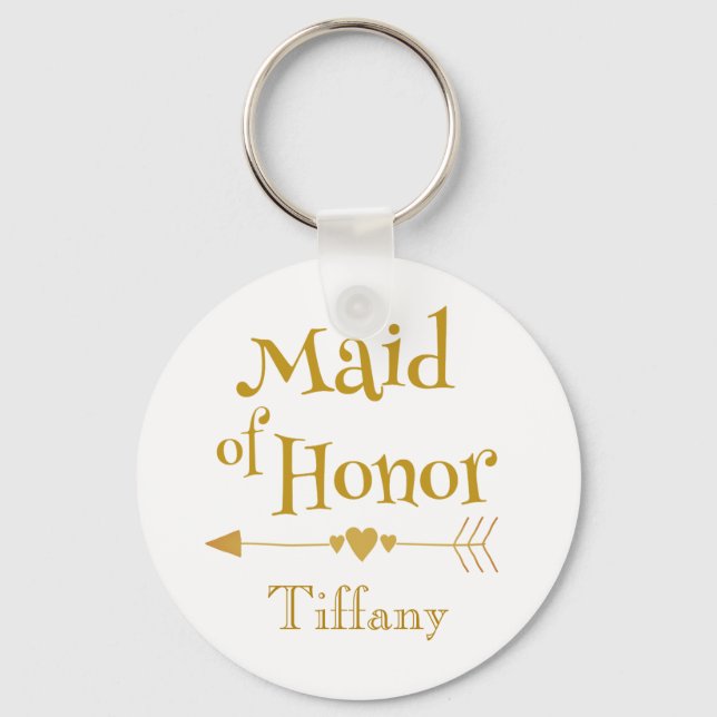 Maid of Honor Wedding Gifts Keychain (Front)