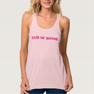 Maid of Honor Wedding Party Tank Top