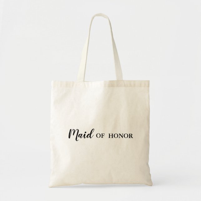 Maid of Honor Wedding Personalized Tote Bag (Front)