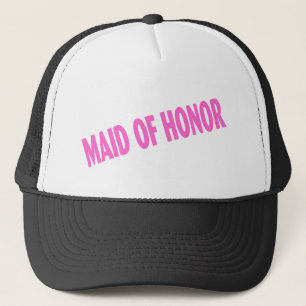 Maid of Honor Wedding Pink Trucker Hat