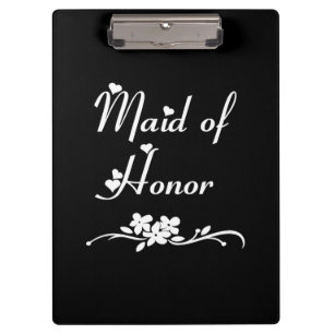 Maid Of Honor Weddings Clipboard