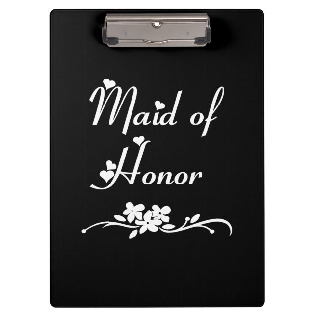Maid Of Honor Weddings Clipboard (Front)