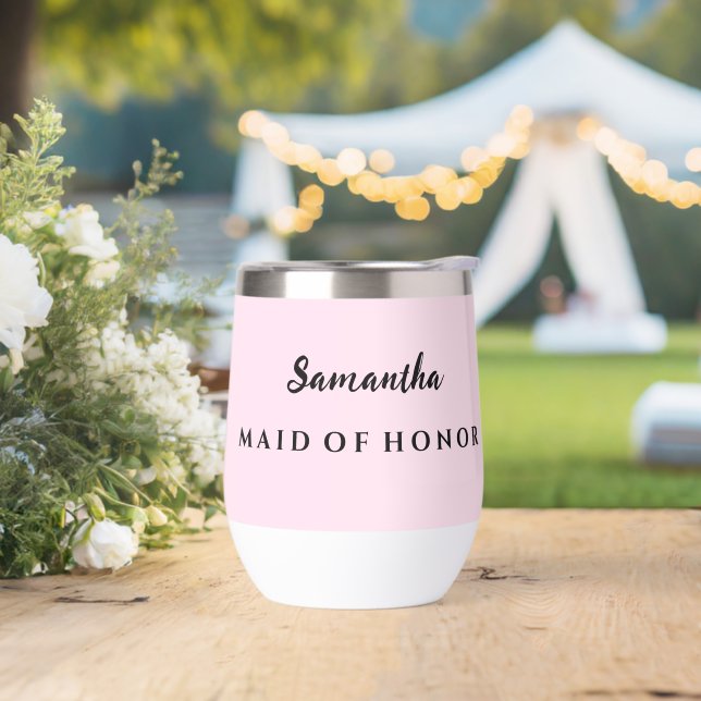 Maid of Honor Wine Tumbler (Wedding)
