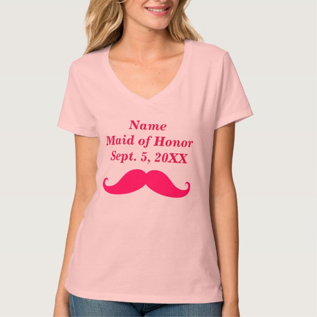 Maid of Honor Women's Hanes Nano V-Neck T-Shirt (Front)