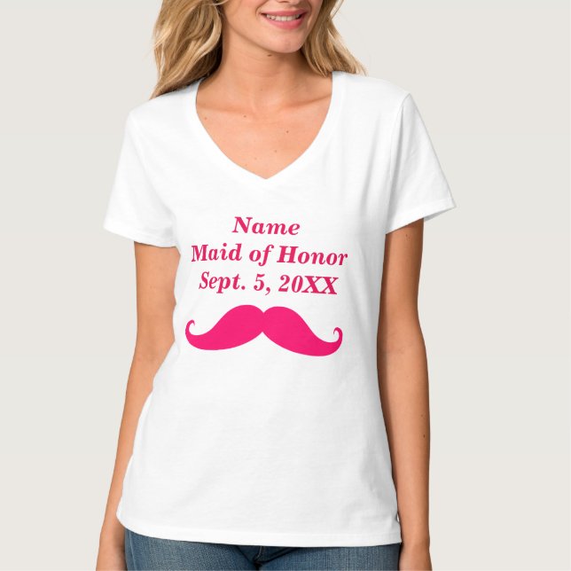 Maid of Honor Women's Hanes Nano V-Neck T-Shirt (Front)