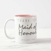 Maid of Honour Thank You Gift Two-Tone Coffee Mug