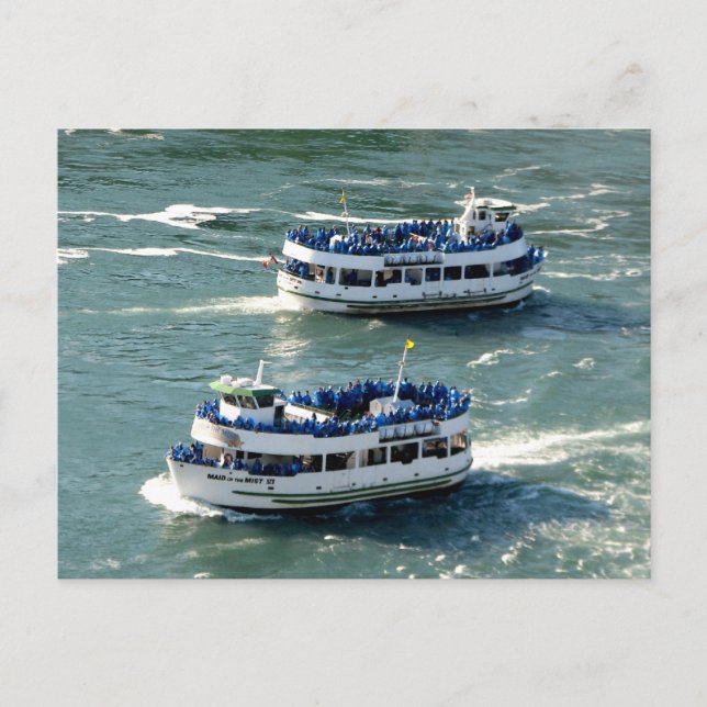 Maid of the Mist Boat: Niagara Falls Postcard (Front)