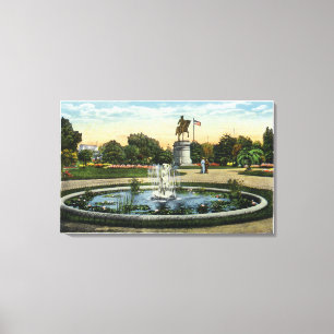 Maid of the Mist Fountain, Washington Statue Canvas Print