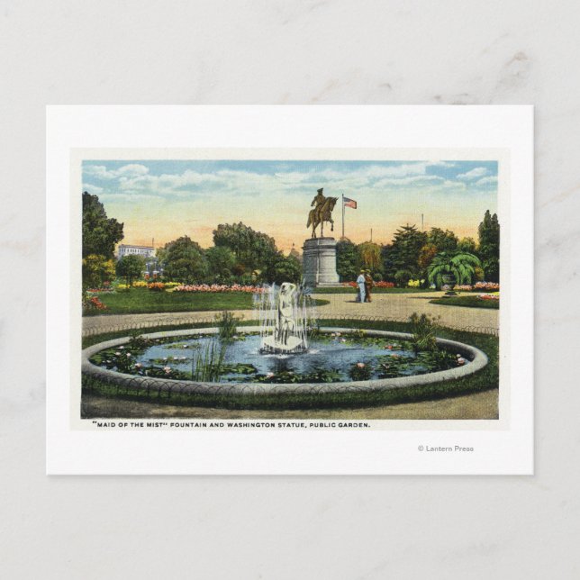 Maid of the Mist Fountain, Washington Statue Postcard (Front)