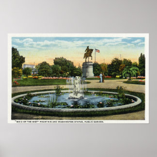 Maid of the Mist Fountain, Washington Statue Poster