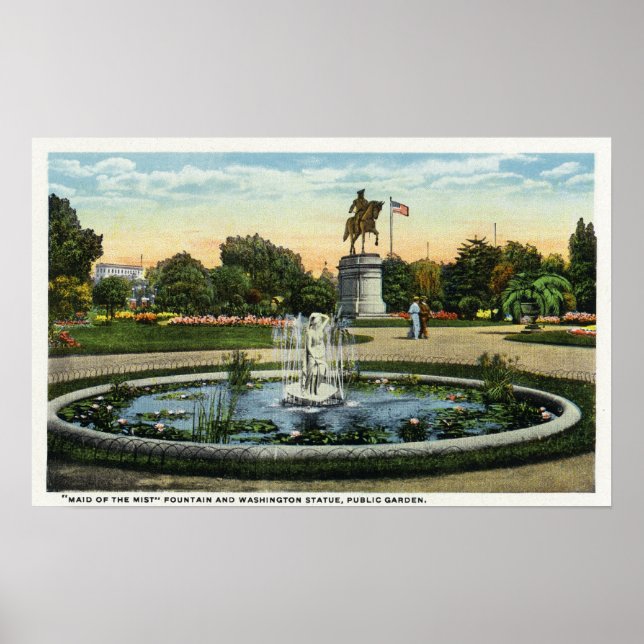 Maid of the Mist Fountain, Washington Statue Poster (Front)