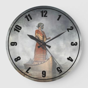 Maid Of The Mist Large Clock by ArtOfDanielEskridge at Zazzle