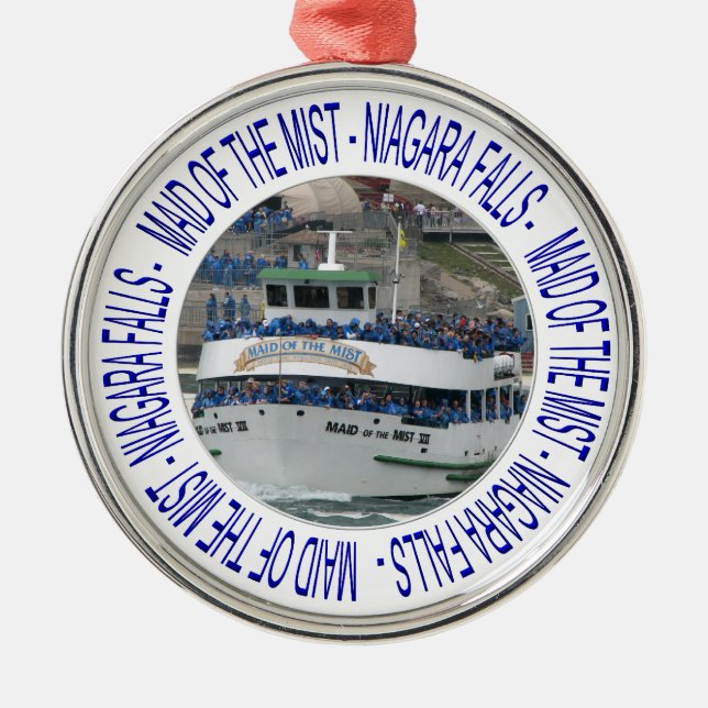 Maid of the mist - Niagara Falls Metal Ornament (Front)